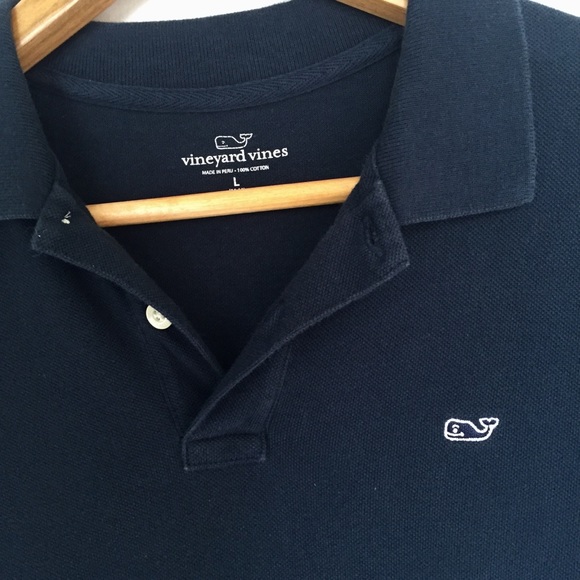 Vineyard Vines Navy Polo Boys L (16-18) - Picture 3 of 7